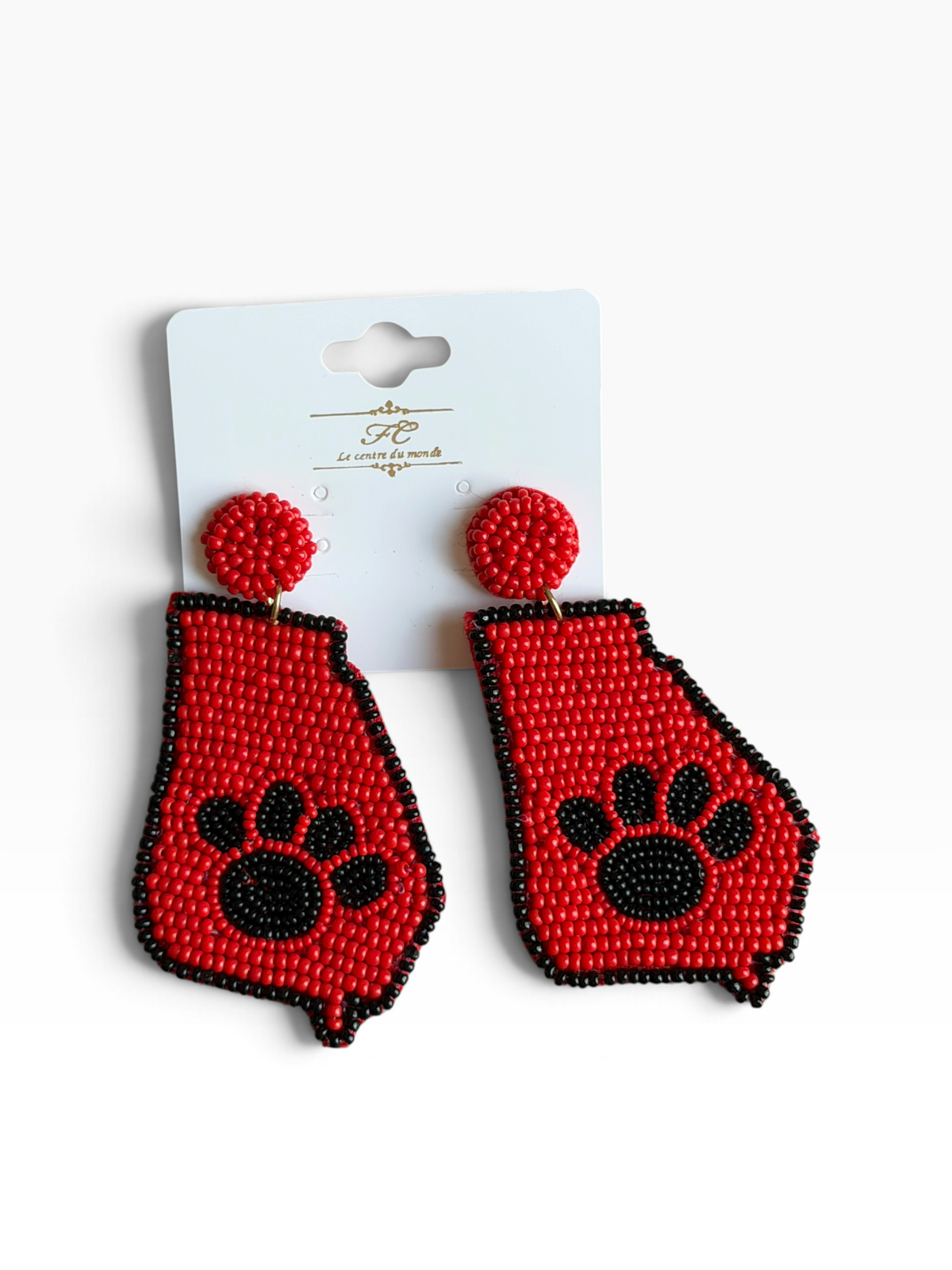 17 – Beaded GA States w/ paws