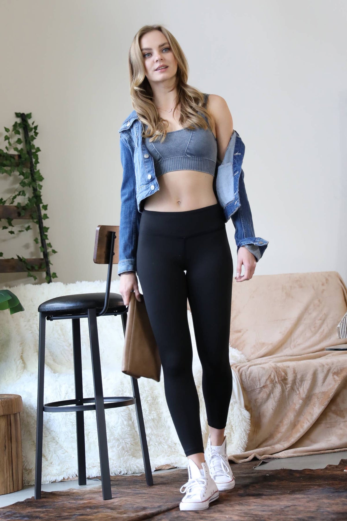 13-Microfiber Wide Waistband Leggings Zenana