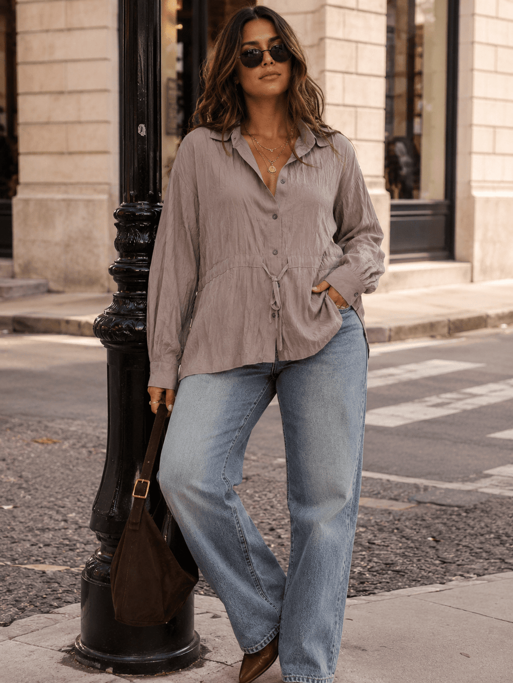 18- Entro Adjustable Waist Blouse
