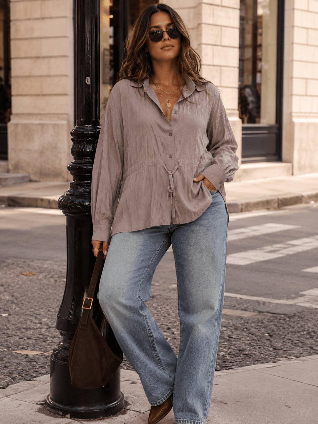 18- Entro Adjustable Waist Blouse
