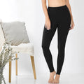 13-Microfiber Wide Waistband Leggings Zenana
