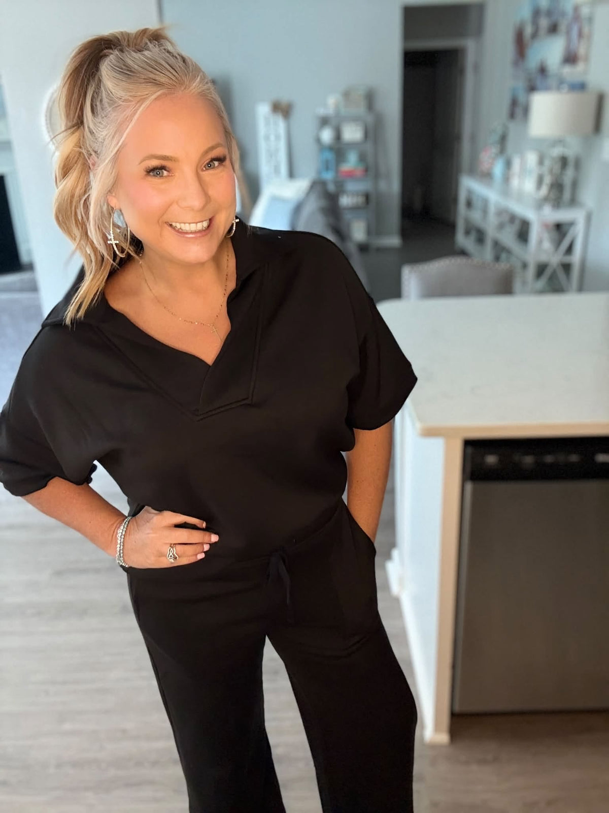 Collared Short Sleeve Scuba Set