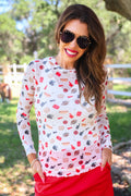 14-Red Tailgate Mesh Top