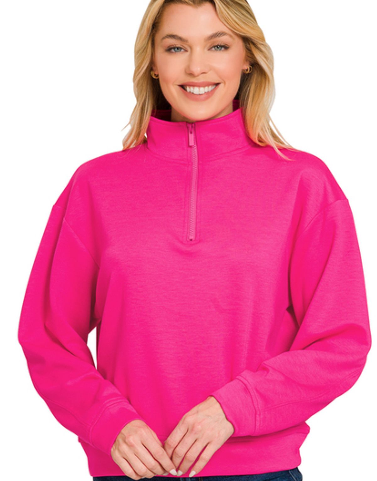 I - Scuba half zip pullover sweatshirts  ROT-4071D4