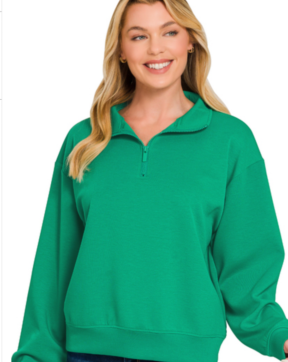 I - Scuba half zip pullover sweatshirts  ROT-4071D4