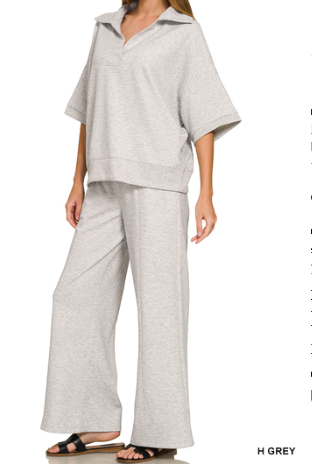 B-Scuba Collared Short Sleeve Pullover & Center Seam Pants Set