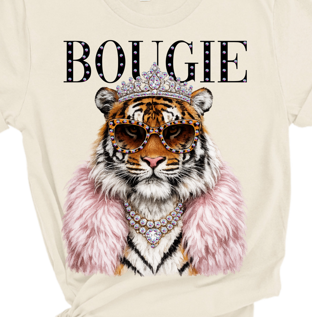 Bougie Tiger Rhinestone Tee